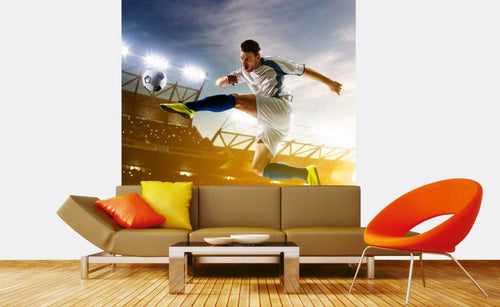 Dimex Soccer Player Wall Mural 225x250cm 3 Panels Ambiance | Yourdecoration.co.uk