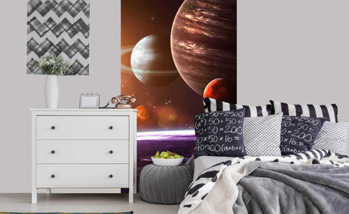 Dimex Solar System Wall Mural 150x250cm 2 Panels Ambiance | Yourdecoration.co.uk