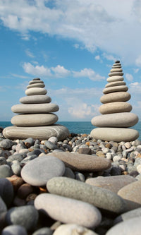 Dimex Stack of Stones Wall Mural 150x250cm 2 Panels | Yourdecoration.co.uk