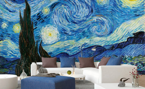 Dimex Starry Night Wall Mural 375x250cm 5 Panels Ambiance | Yourdecoration.co.uk