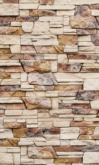 Dimex Stone Wall Wall Mural 150x250cm 2 Panels | Yourdecoration.co.uk
