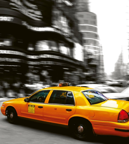 Dimex Taxi Wall Mural 225x250cm 3 Panels | Yourdecoration.co.uk