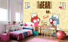 Dimex Teddy Bear Wall Mural 375x250cm 5 Panels Ambiance | Yourdecoration.co.uk