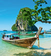 Dimex Thailand Boat Wall Mural 225x250cm 3 Panels | Yourdecoration.co.uk