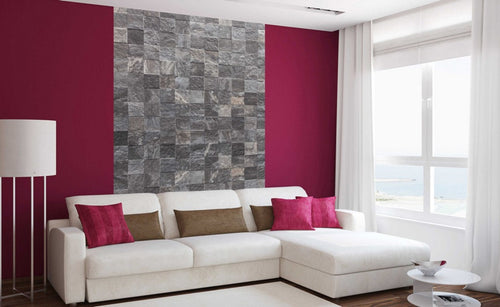 Dimex Tile Wall Wall Mural 150x250cm 2 Panels Ambiance | Yourdecoration.co.uk