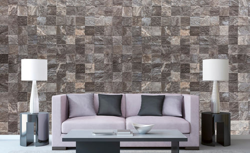 Dimex Tile Wall Wall Mural 375x250cm 5 Panels Ambiance | Yourdecoration.co.uk