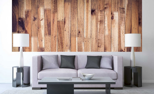 Dimex Timber Wall Wall Mural 375x150cm 5 Panels Ambiance | Yourdecoration.co.uk