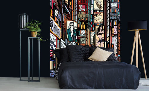 Dimex Times Square Wall Mural 225x250cm 3 Panels Ambiance | Yourdecoration.co.uk