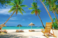 Dimex Tropical Beach Wall Mural 375x250cm 5 Panels | Yourdecoration.co.uk