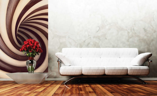 Dimex Twisted Tunel Wall Mural 150x250cm 2 Panels Ambiance | Yourdecoration.co.uk