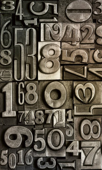 Dimex Typeset Wall Mural 150x250cm 2 Panels | Yourdecoration.co.uk