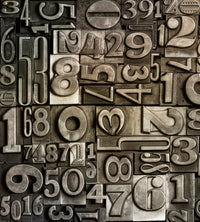 Dimex Typeset Wall Mural 225x250cm 3 Panels | Yourdecoration.co.uk