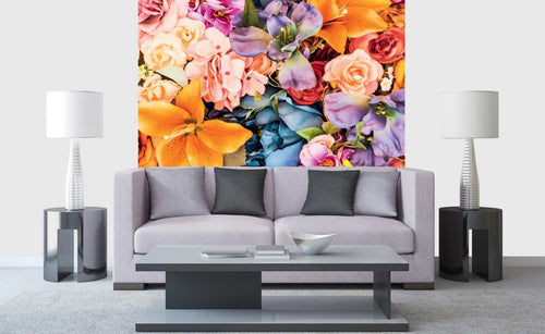 Dimex Vintage Flowers Wall Mural 225x250cm 3 Panels Ambiance | Yourdecoration.co.uk