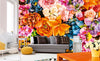 Dimex Vintage Flowers Wall Mural 375x250cm 5 Panels Ambiance | Yourdecoration.co.uk