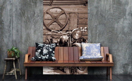 Dimex Vintage Garage Wall Mural 150x250cm 2 Panels Ambiance | Yourdecoration.co.uk
