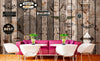 Dimex Vintage Labels Wall Mural 375x250cm 5 Panels Ambiance | Yourdecoration.co.uk