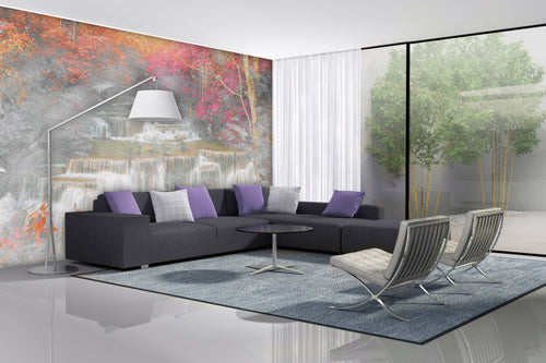 Dimex Waterfall Abstract II Wall Mural 375x250cm 5 Panels Ambiance | Yourdecoration.co.uk