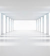 Dimex White Corridor Wall Mural 225x250cm 3 Panels | Yourdecoration.co.uk