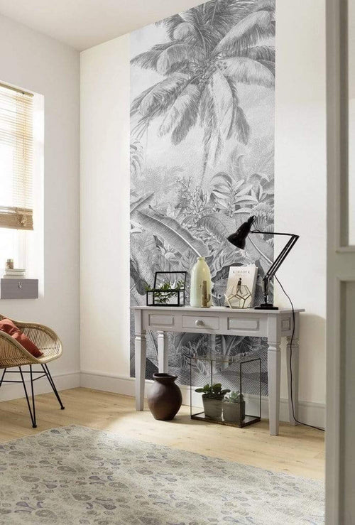 Komar Amazonia Black and White Non Woven Wall Mural 100x250cm 1 baan Ambiance | Yourdecoration.co.uk