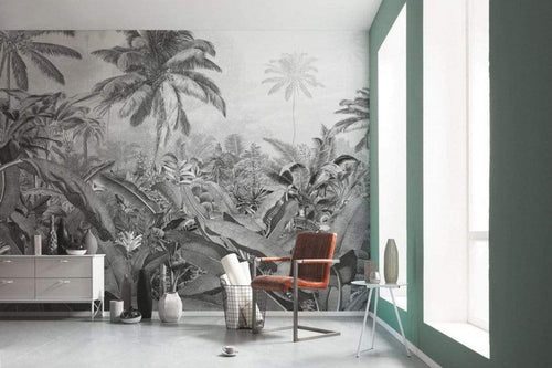 Komar Amazonia Black and White Non Woven Wall Mural 400x250cm 4 Panels Ambiance | Yourdecoration.co.uk
