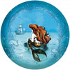 Komar Ariel Dreaming Self Adhesive Wall Mural 125x125cm Round | Yourdecoration.co.uk