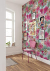 Komar Ariel Pink Flower Non Woven Wall Mural 200x280cm 4 Panels Ambiance | Yourdecoration.co.uk