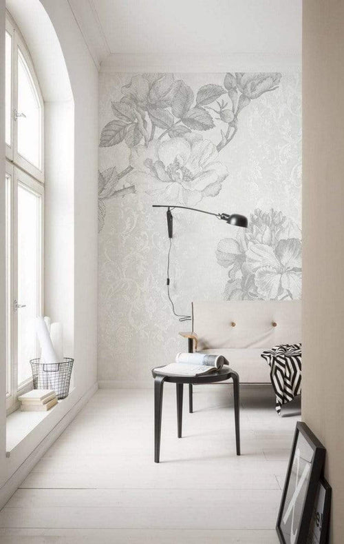 Komar Baroque Grey Non Woven Wall Mural 200x250cm 2 Panels Ambiance | Yourdecoration.co.uk