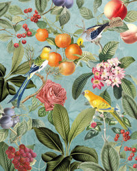 Komar Birds and Berries Non Woven Wall Murals 200x250cm 4 panels | Yourdecoration.co.uk