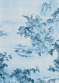 Komar Blue China Non Woven Wall Mural 200x280cm 2 Panels | Yourdecoration.co.uk