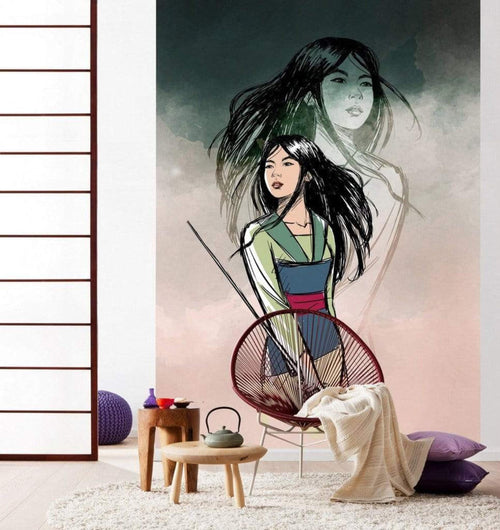 Komar Brave Mulan Non Woven Wall Mural 200x280cm 4 Panels Ambiance | Yourdecoration.co.uk