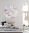 Komar Candy Sky Wall Mural 125x125cm Round Ambiance | Yourdecoration.co.uk
