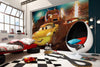 Komar Cars Dirt Track Non Woven Wall Mural 350x250cm 7 Panels Ambiance | Yourdecoration.co.uk