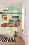 Komar Cars Stream Lines Non Woven Wall Mural 200x280cm 4 Panels Ambiance | Yourdecoration.co.uk