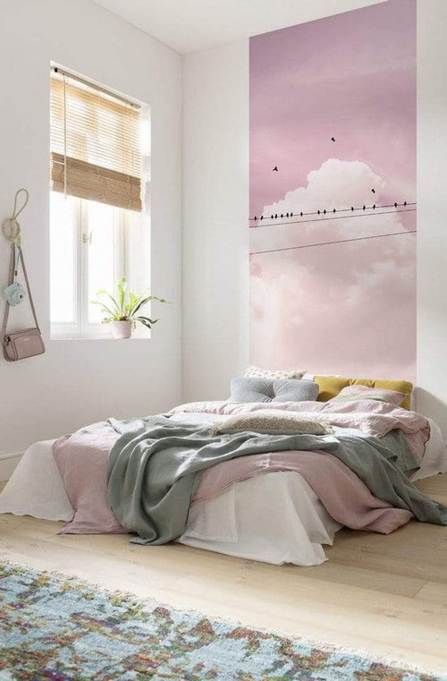 Komar Cloud Wire Non Woven Wall Mural 100x250cm 1 baan Ambiance | Yourdecoration.co.uk