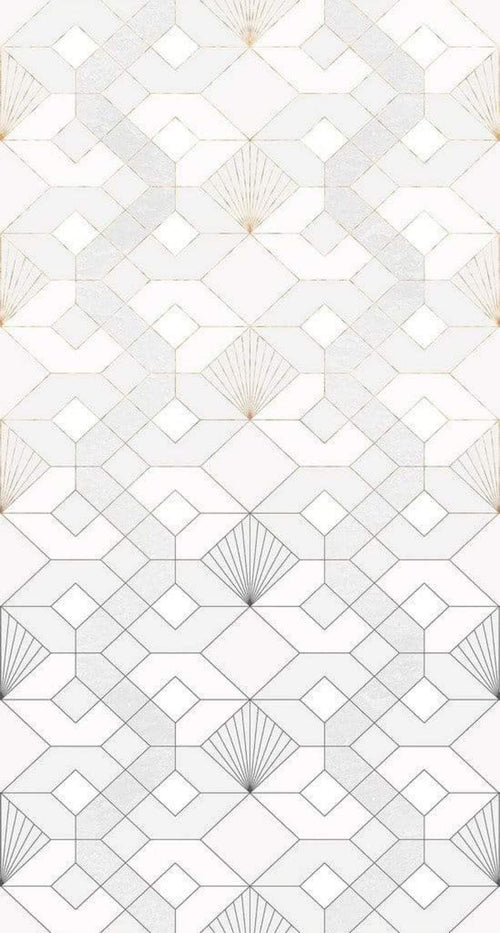 Komar Coquilles Blanches Non Woven Wall Mural 150x280cm 3 Panels | Yourdecoration.co.uk