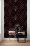 Komar Coquilles Rouges Non Woven Wall Mural 150x280cm 3 Panels Ambiance | Yourdecoration.co.uk