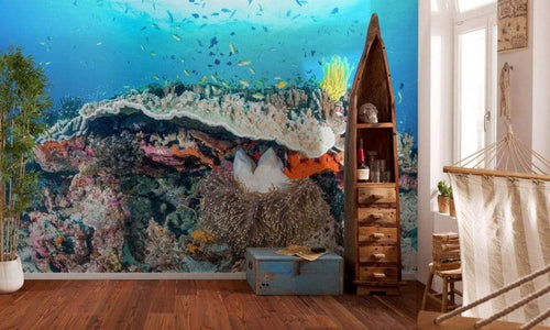 Komar Coral Reef Non Woven Wall Mural 400x280cm 8 Panels Ambiance | Yourdecoration.co.uk