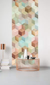 Komar Cubes Non Woven Wall Mural 100x250cm 1 baan Ambiance | Yourdecoration.co.uk