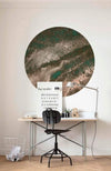 Komar Cuivre Wall Mural 125x125cm Round Ambiance | Yourdecoration.co.uk