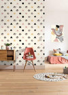 Komar Dumbo Angles Dots Non Woven Wall Mural 200x280cm 4 Panels Ambiance | Yourdecoration.co.uk