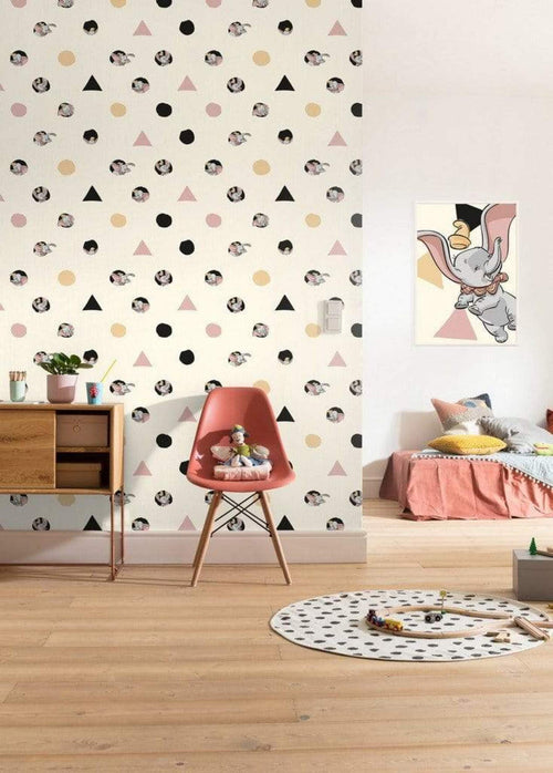 Komar Dumbo Angles Dots Non Woven Wall Mural 200x280cm 4 Panels Ambiance | Yourdecoration.co.uk