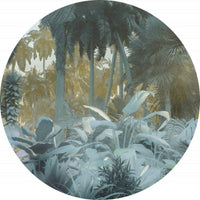 Komar Exotic Jungle Wall Mural 125x125cm Round | Yourdecoration.co.uk
