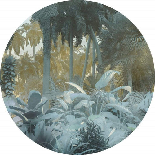Komar Exotic Jungle Wall Mural 125x125cm Round | Yourdecoration.co.uk