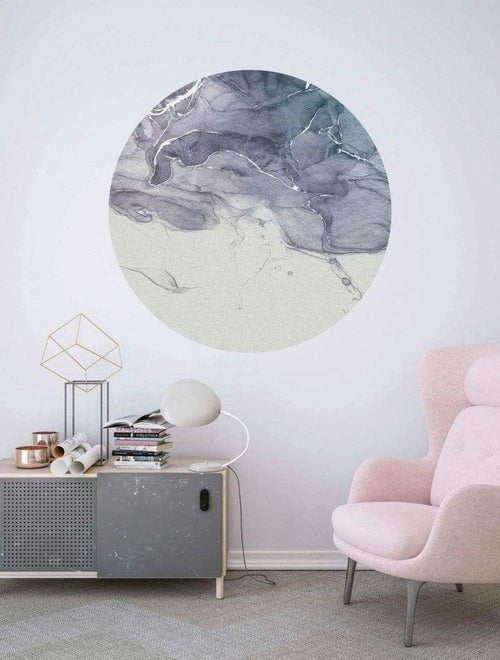 Komar Fabled INK Wall Mural 125x125cm Round Ambiance | Yourdecoration.co.uk