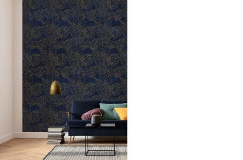 Komar Feuille d'Or Non Woven Wall Mural 200x280cm 4 Panels Ambiance | Yourdecoration.co.uk