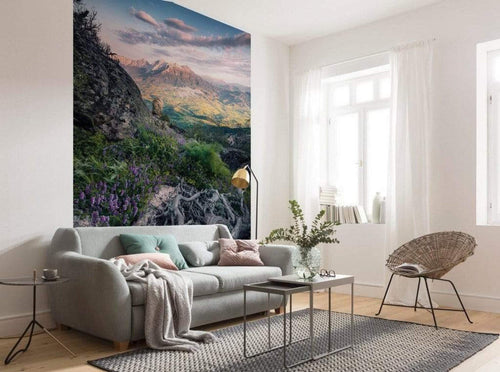 Komar Flowering Tales Non Woven Wall Mural 200x280cm 4 Panels Ambiance | Yourdecoration.co.uk