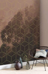 Komar Golden Grid Non Woven Wall Mural 200x250cm 2 Panels Ambiance | Yourdecoration.co.uk