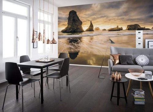 Komar Golden Stacks Non Woven Wall Mural 400x250cm 4 Panels Ambiance | Yourdecoration.co.uk