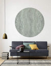 Komar Green Marble Wall Mural 125x125cm Round Ambiance | Yourdecoration.co.uk