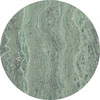 Komar Green Marble Wall Mural 125x125cm Round | Yourdecoration.co.uk